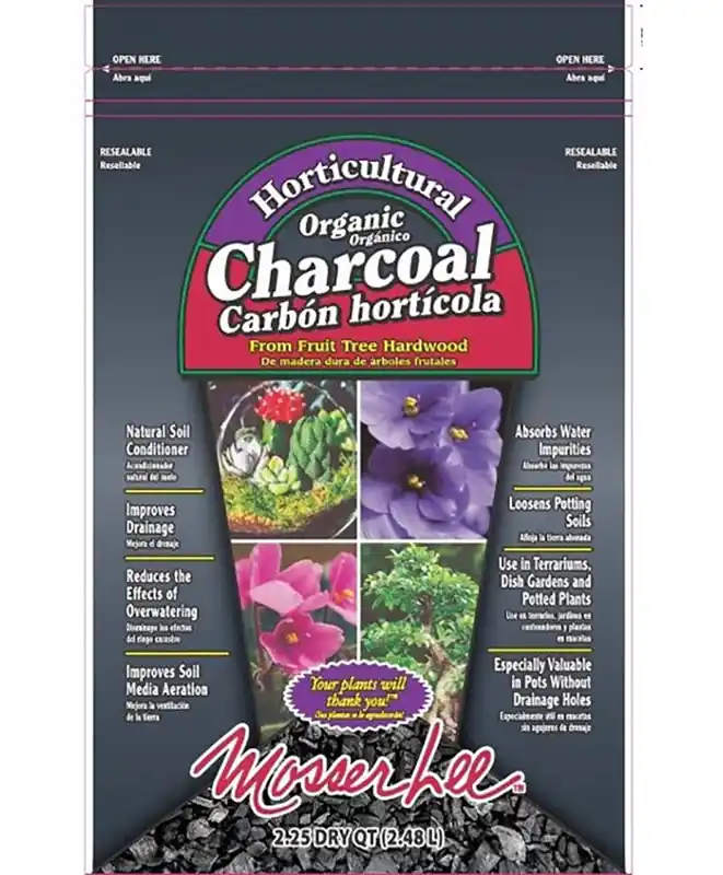 Organic Horticultural Charcoal 2.48 L For Soil Conditioning And Plant Health