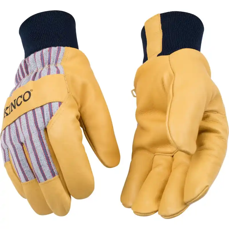 Premium Grain Pigskin Leather Palm Gloves, Medium