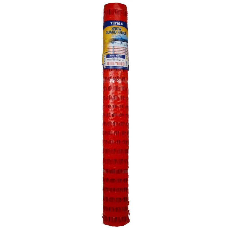 Sno-guard 4 Ft. H X 100 Ft. L Polyethylene Snow Safety Fence, Orange