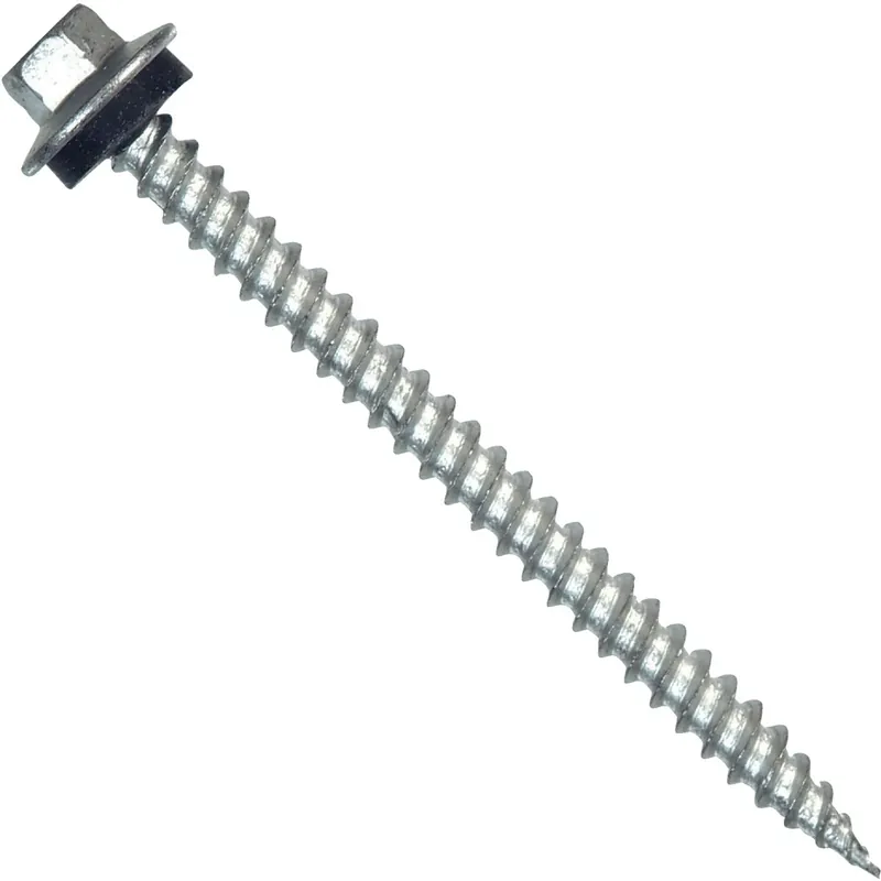 No. 10 Ga. X 2-1/2 In. L Hex Hex Head Screws W/washers 1 Pk