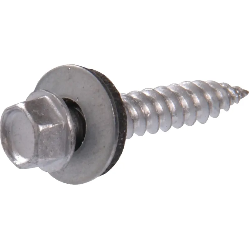 No. 10 Ga. X 1 In. L Hex Hex Head Screws W/washers 1 Pk