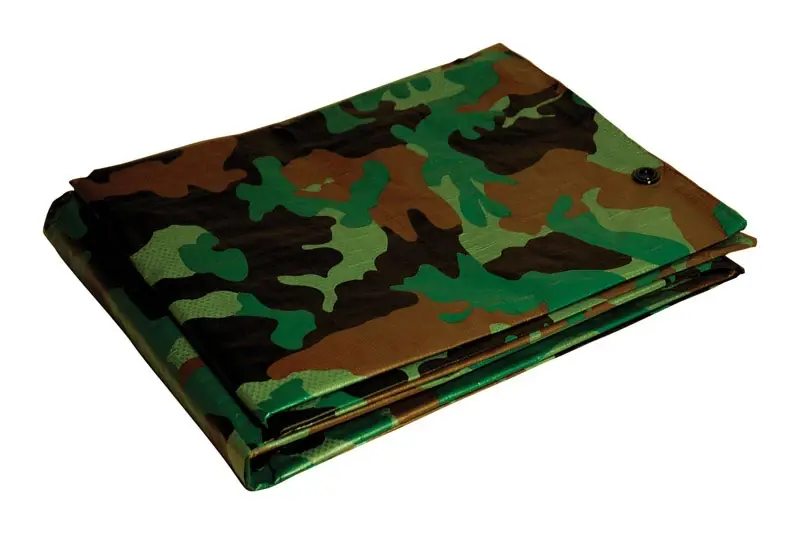 Dry Top 10‘ W X 12‘ L Medium Duty Camouflage Polyethylene Tarp 41012