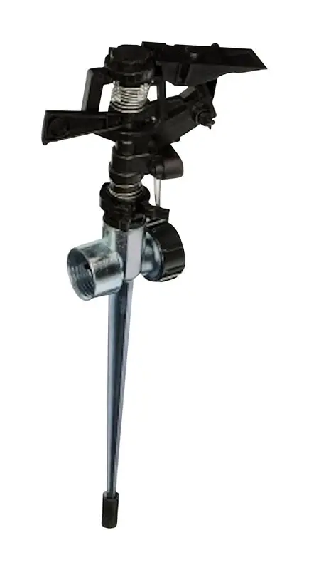 Zinc Spike Base Impulse Sprinkler 6361 Sq Ft 1 Pk