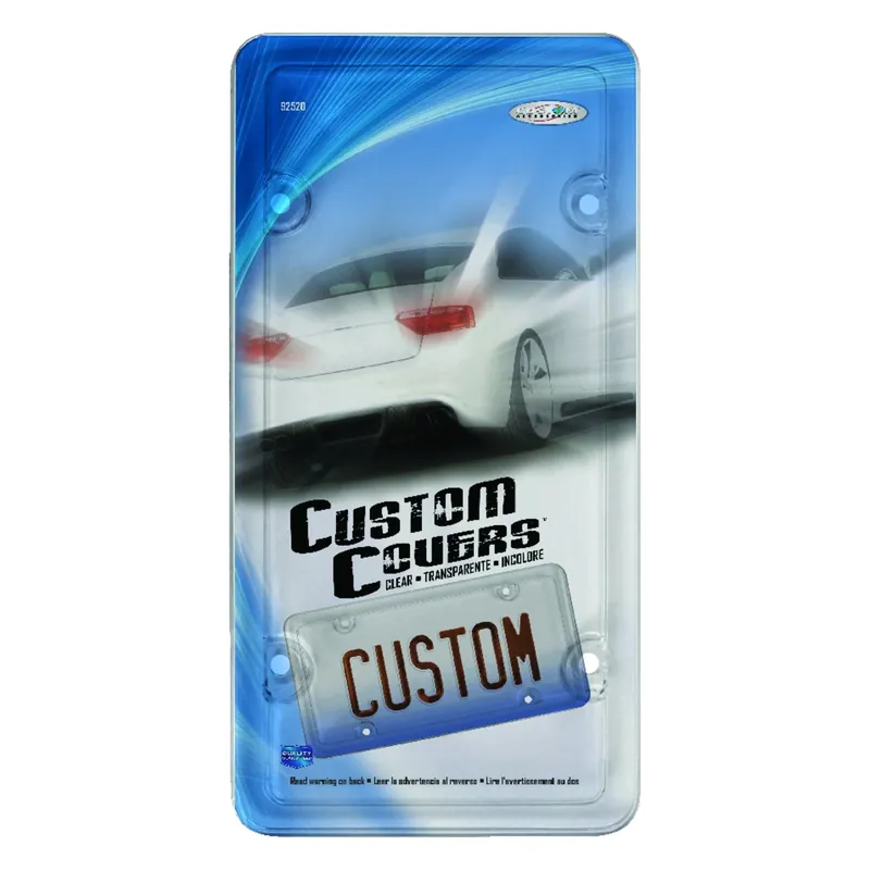 Clear Acrylic License Plate Protector - Heavy-duty, Universal Fit, Model 92520
