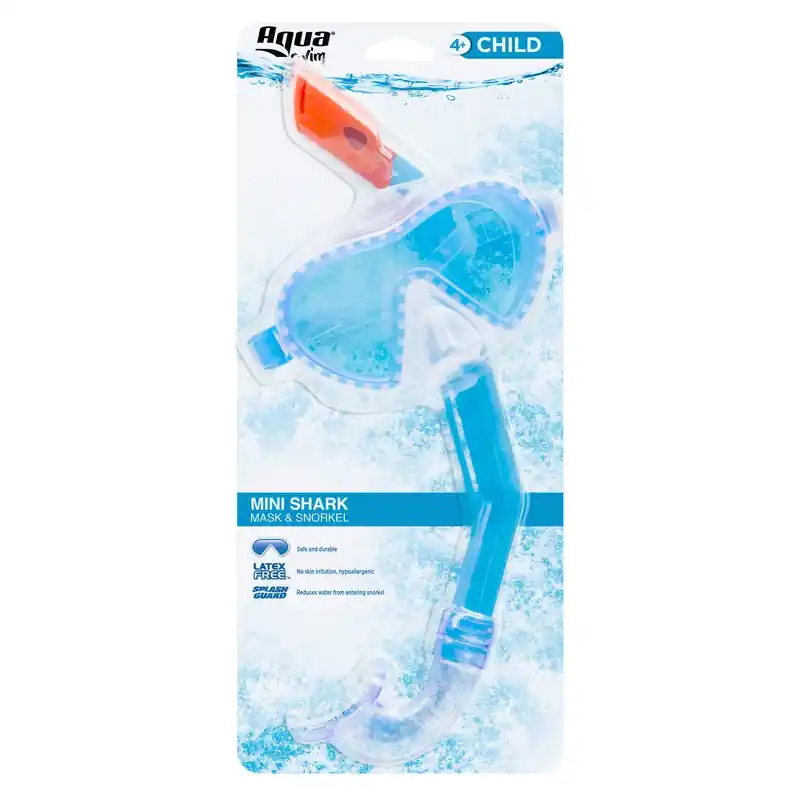 Mini Shark Assorted Child Mask And Snorkel Set Aqk1597