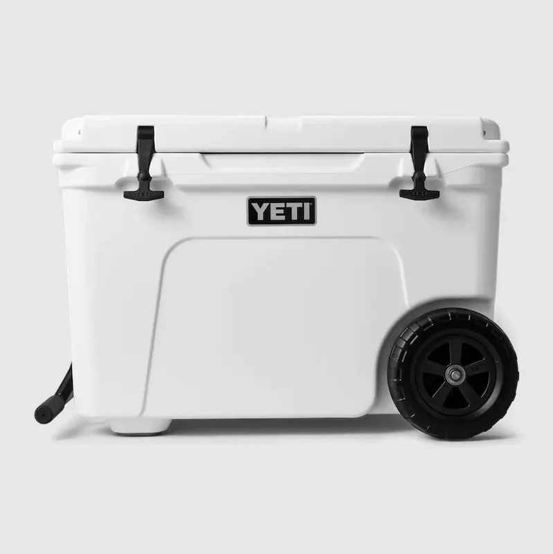 Tundra Haul 55 Wheeled Cooler - White - 55 Lbs Ice Capacity