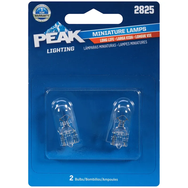 Incandescent Indicator Miniature Automotive Bulb 2825