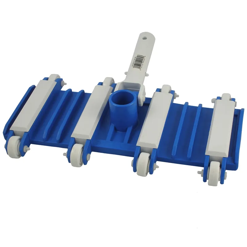 14 Inch Wide Pool Vacuum With Quick Snap Handle And Covered Weights