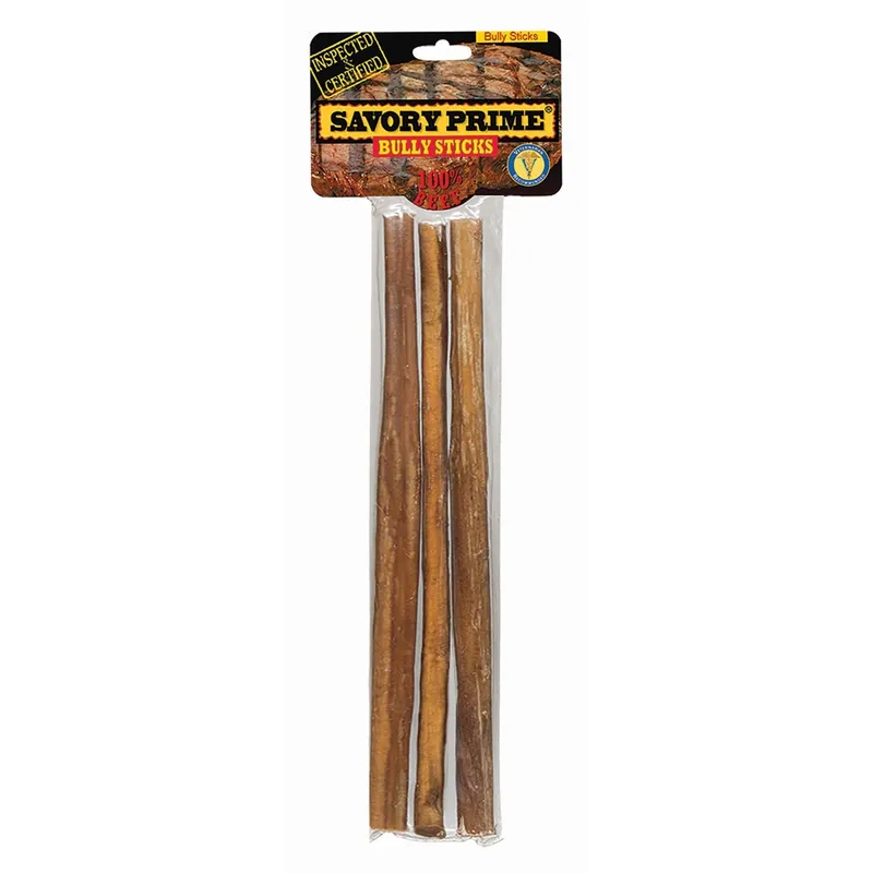 Naturals Beef Grain Free Bully Stick For Dogs 9 In. 3 Pk