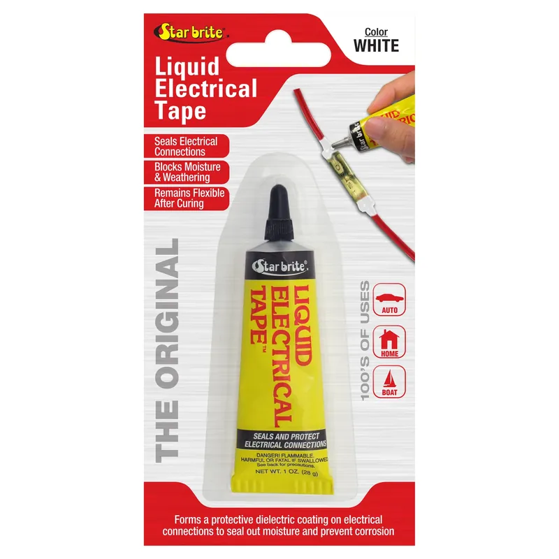 4 In. W X 7 In. L White Vinyl Liquid Electrical Tape - 1 Oz.