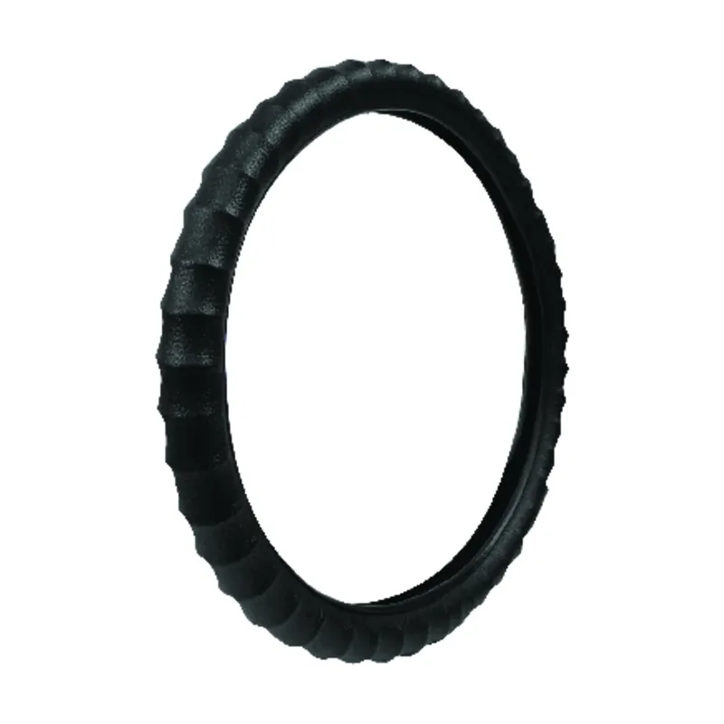 Black Steering Wheel Cover For Fits 14-1/2 Inch To 15-1/2 Inch 1 Pk