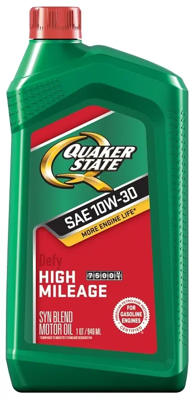 High Mileage 10w-30 Gasoline High Mileage Motor Oil 1 Qt 1 Pk