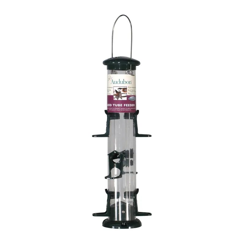 Wild Bird 2 Lb Plastic Tube Bird Feeder With 6 Ports