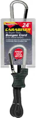 Black/yellow Bungee Cord 24 In. L X 0.315 In. 1 Pk