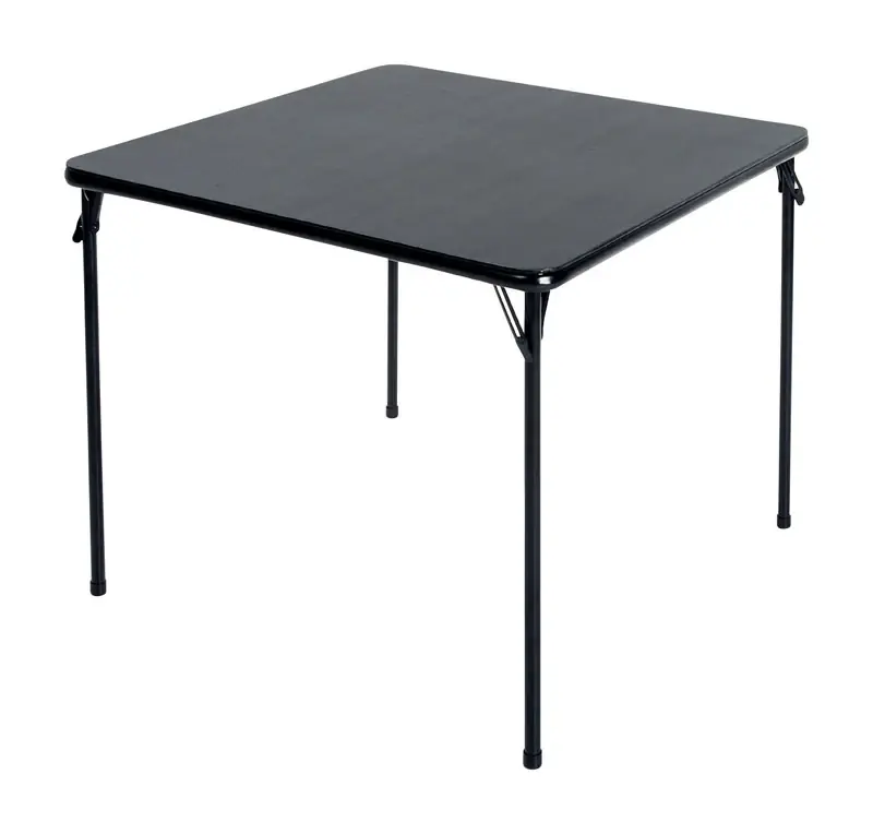 Black Folding Table, 34 In.