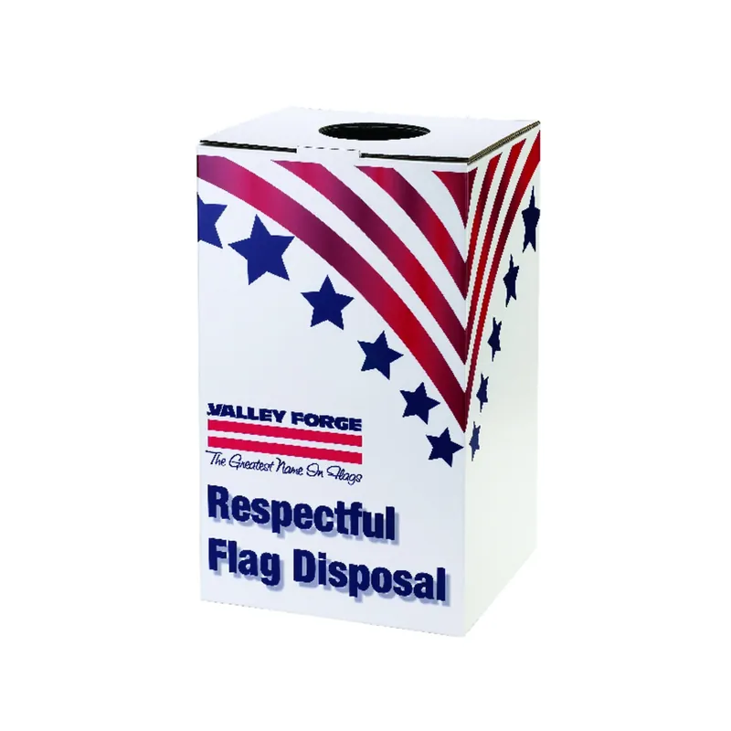 Flag Disposal Box 22 In. H X 12.5 In. W X 13.75 In. L Plastic