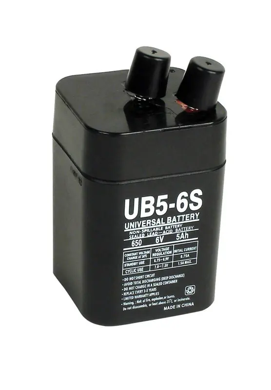 Ub5-6s 5 Ah 6 V Lead Acid Battery