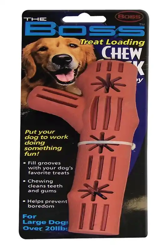 For Dog Brown Rubber Chew Stick Dog Toy Large 1 Pk