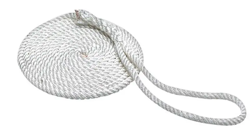 3/8 In. X 25 Ft. Nylon Dock Line With 10 In. Eye Splice