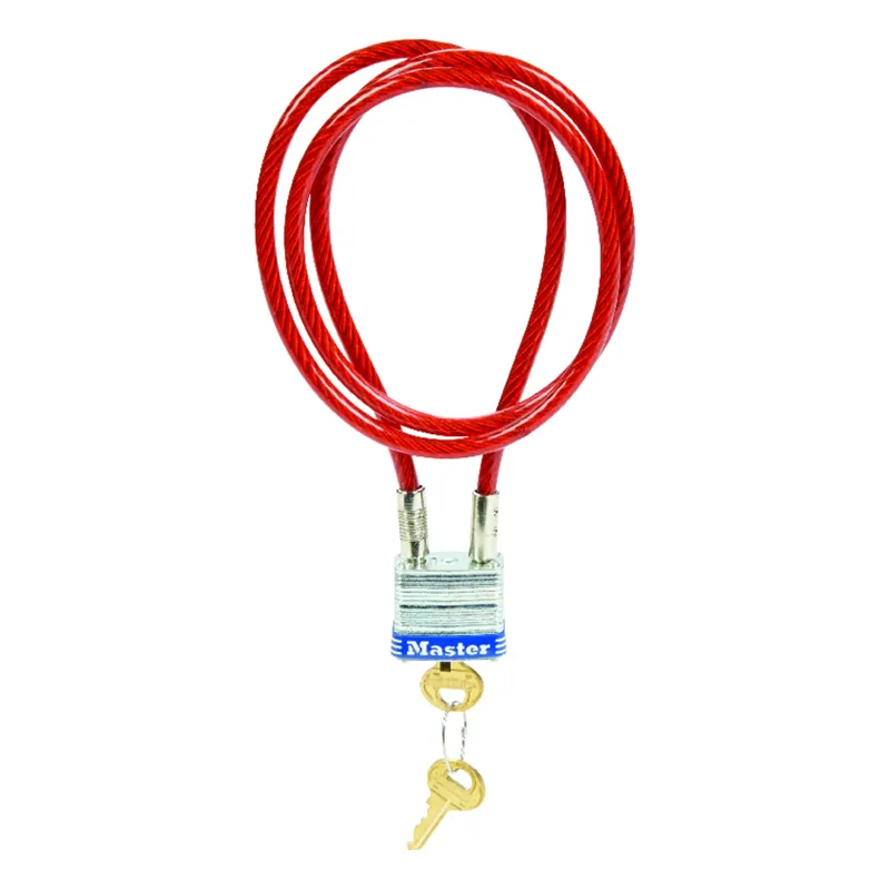 3/16 In. D X 36 In. L Vinyl Coated Steel Locking Cable