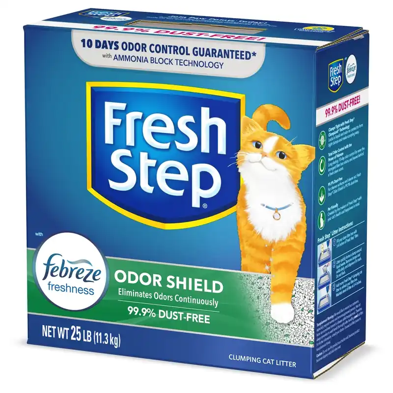 Cat Litter, Odor Shield, Scoopable, Scented, 25 Lbs.