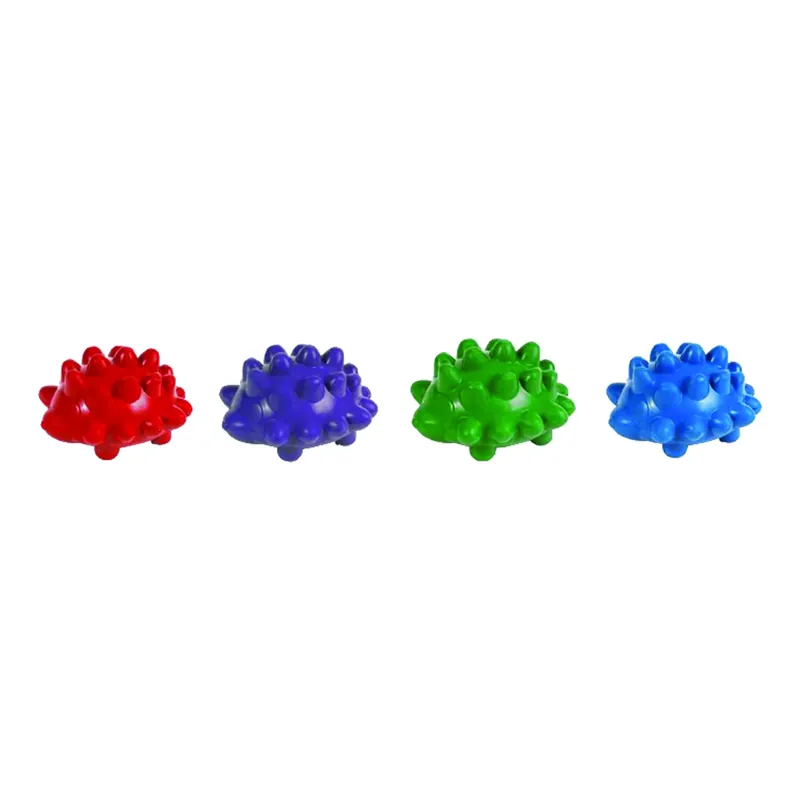 For Dog Assorted Rubber Hedgehog Squeaker Dog Toy Large 4 Pk