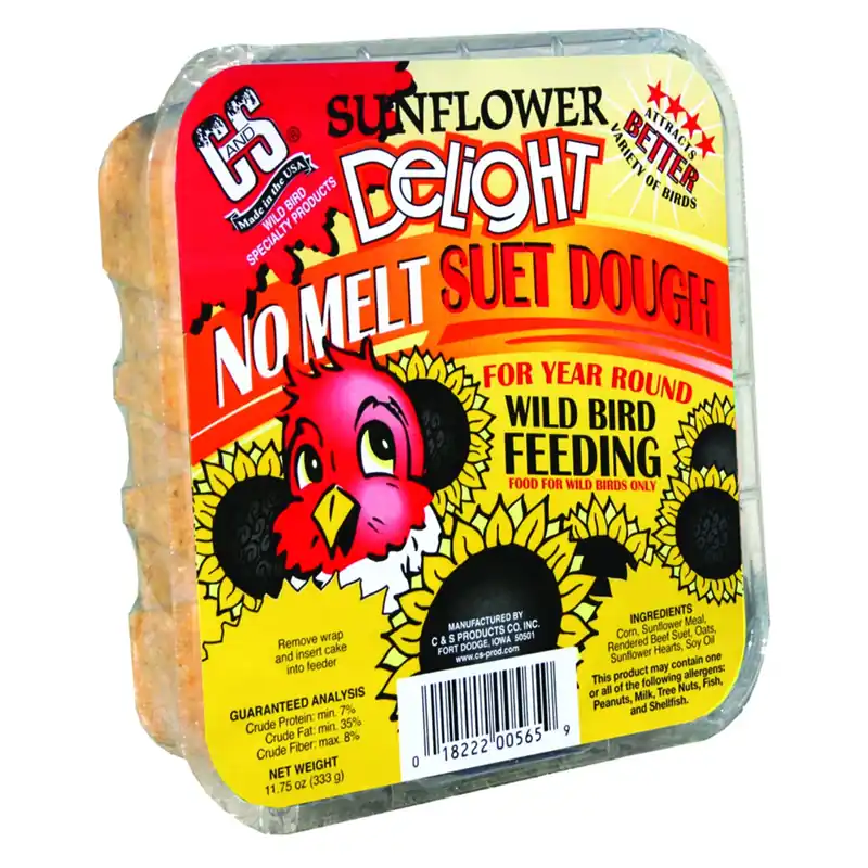 Wild Bird Suet Dough Cake, Sunflower Delight, 11.75 Oz.