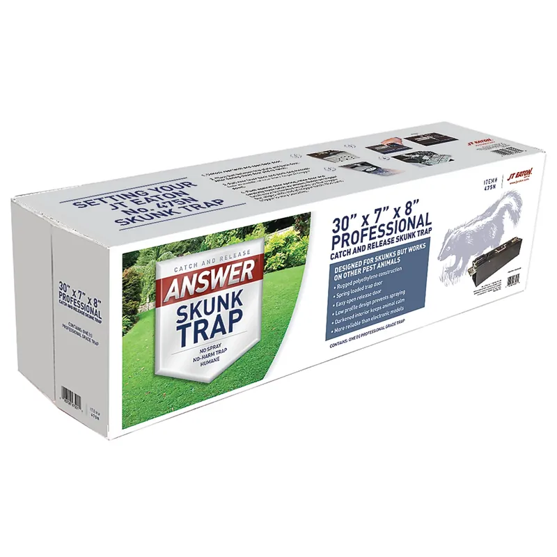 Answer Medium Live Catch Animal Trap For Skunks 1 Pk