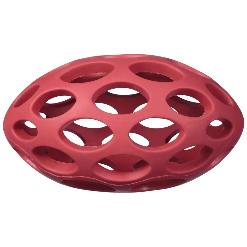 Hol-ee For Dog Assorted Rubber Football Dog Toy Medium 1 Pk