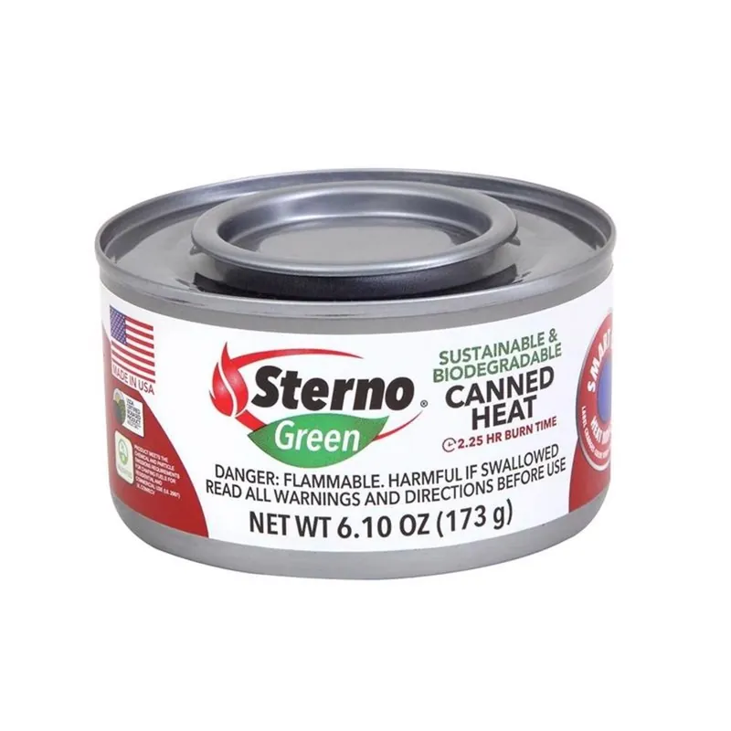 Canned Chafing Fuel Ethanol Gel 6.1 Oz 6 Pk