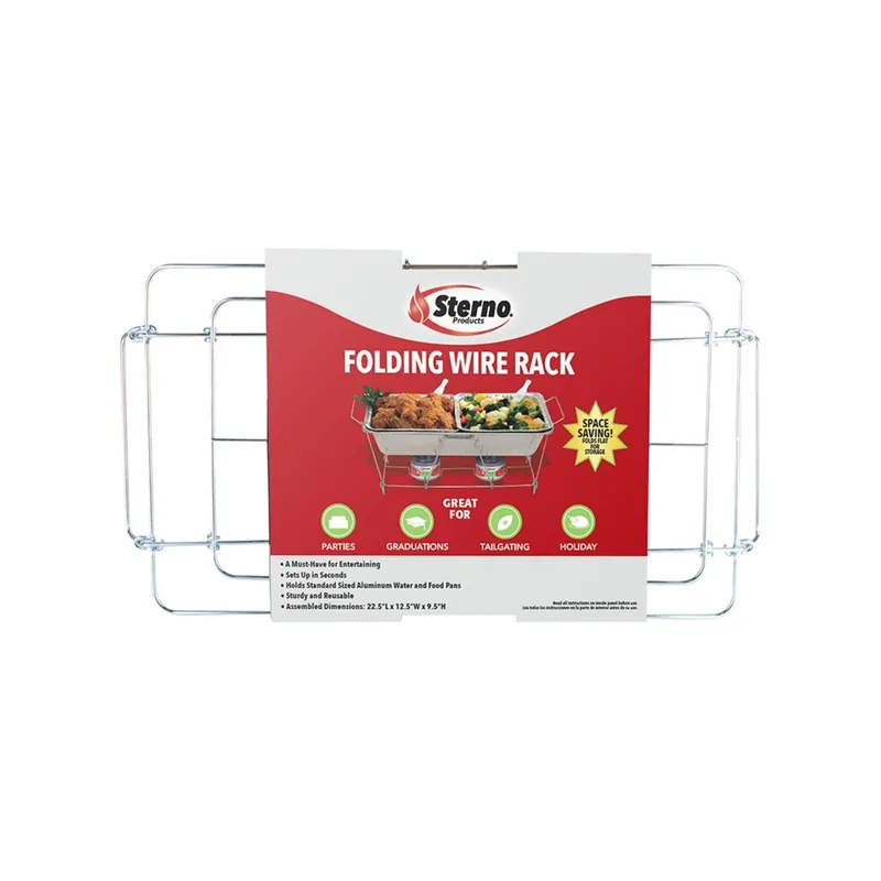 Silver Wire Chafing Dish Rack 1.50 In. H X 12.13 In. W X 22.75 In. L 1 Pk