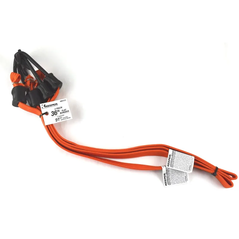 Orange Flat Bungee Cord 36 In. L X 0.315 In. 2 Pk