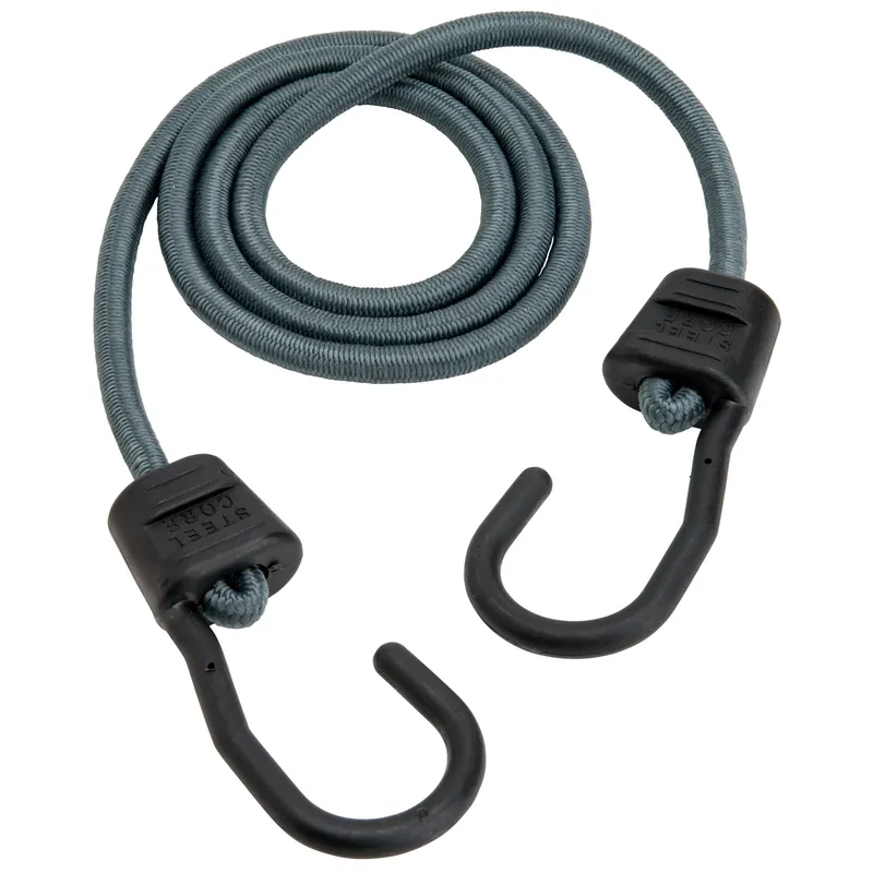 Gray Bungee Cord 48 In. L X 0.374 In. 1 Pk