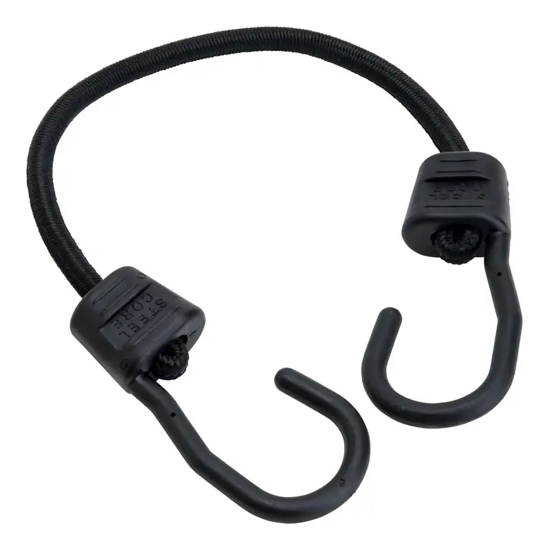 Black Bungee Cord 18 In. L X 0.315 In. 1 Pk