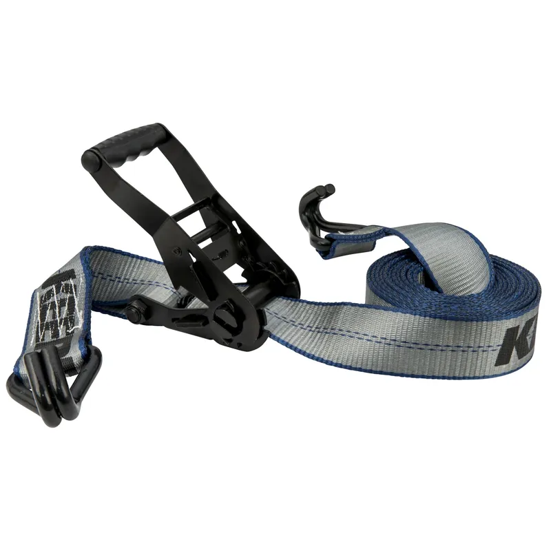 2 In. W X 14 Ft. L Gray Ratchet Tie Down Strap 3333 Lb 1 Pk