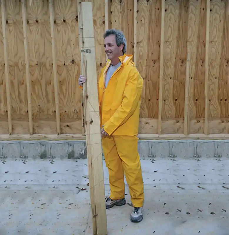 Yellow Pvc-coated Rayon Three Piece Rain Suit Large Model 61313cm