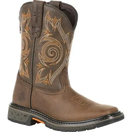 Carbo-tec Lt Little Kids Brown Pull-on Boot - Durable & Comfortable