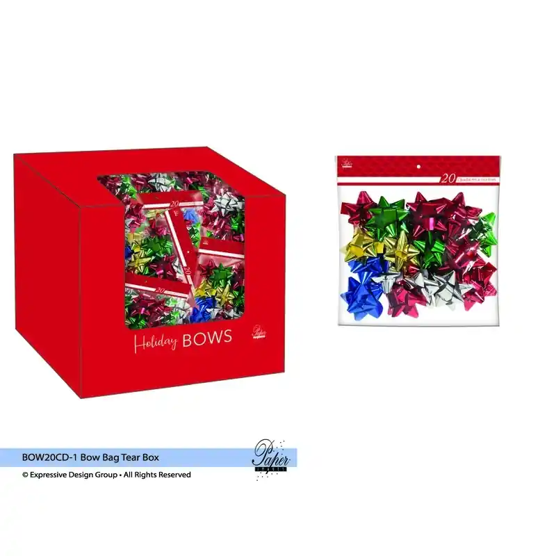 Paper Images Assorted Traditional Holiday Bows
