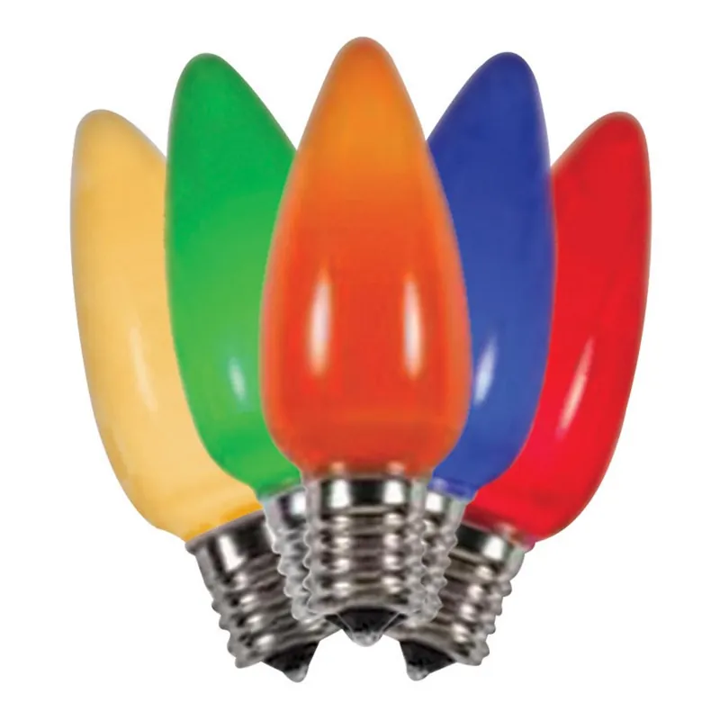 Led C9 Multicolored 25 Ct Replacement Christmas Light Bulbs