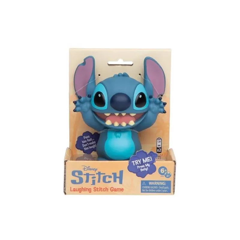 Disney Laughing Stitch Blue Figurine – Lilo & Stitch Collectible Toy