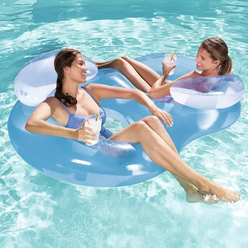 Double Ring Floating Lounge For Swimming Pools