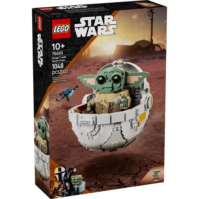 Lego Star Wars Grogu With Hover Pram Building Toy Multicolored 1048 Pc