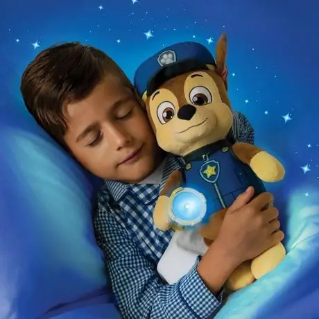 Snuggle Up Pups Chase Plush Toy With Flashlight And Sounds For Kids