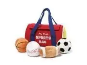 My First Sports Bag Plush Playset - 8 Inch Red Multi