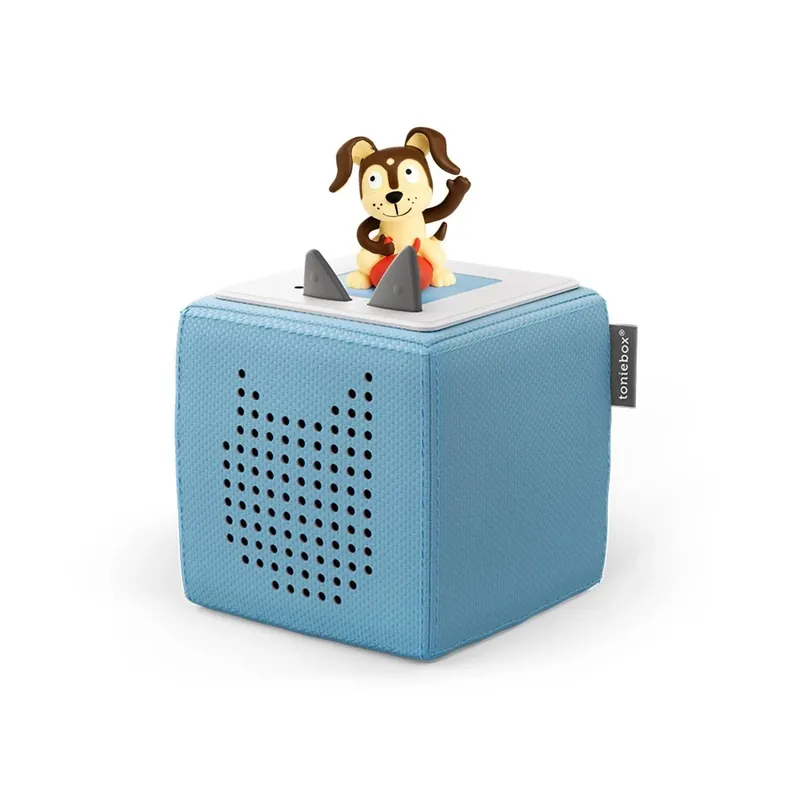 Toniebox Starter Set With Playtime Puppy - Screen-free Audio Player - Light Blue