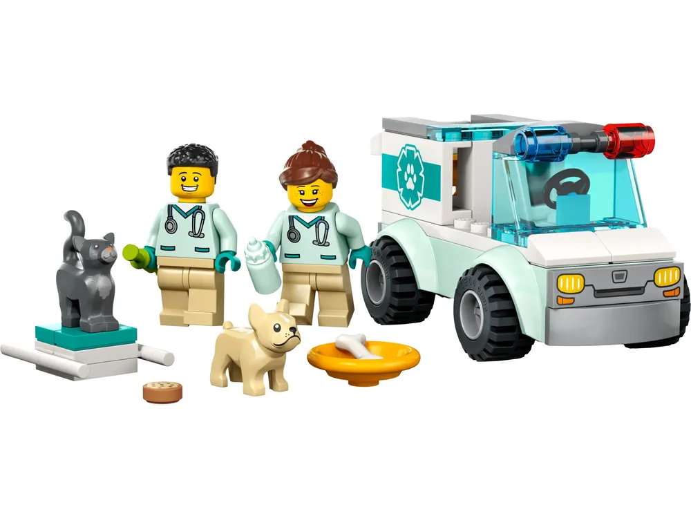 City Vet Van Rescue 60382 Building Set - 706 Pieces For Ages 4+