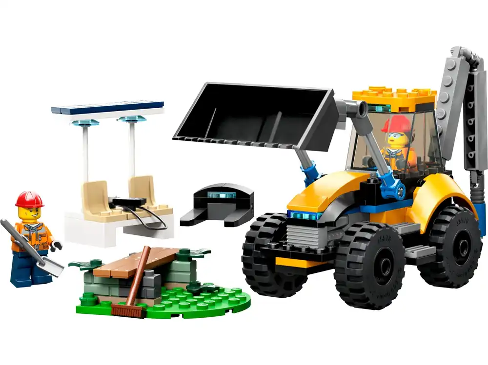City Great Vehicles Construction Digger Plastic Multicolored 148 Pc