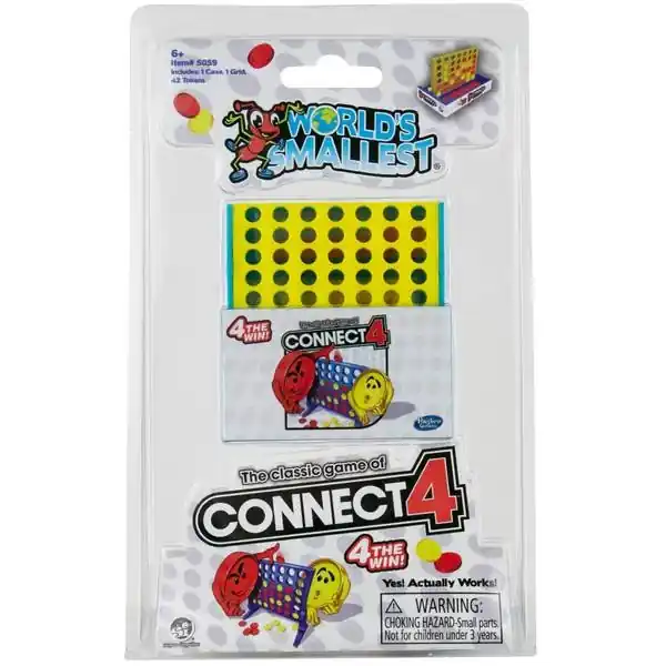 World‘s Smallest Connect 4 Game - Multicolor Miniature Edition