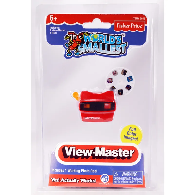 World‘s Smallest Mattel Viewmaster Plastic Red - Miniature Toy