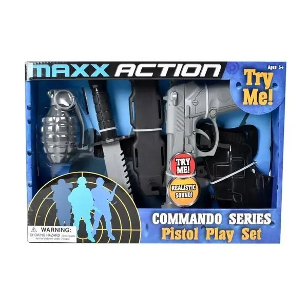 Commando Series 5-piece Pistol Playset For Kids
